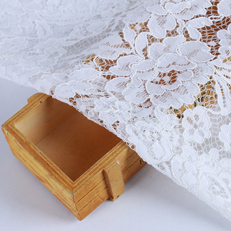 Cutwork Bridal Evening Nylon Lace Fabric for Women's Wear Wholesale Su 5